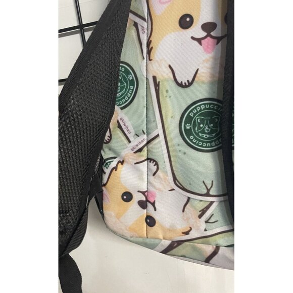Puppuccino Bookbag Backpack Bag Coffee Light Padding Mesh Pockets - Picture 4 of 10